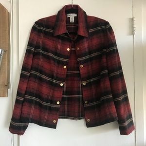 Evan Picone Plaid Jacket